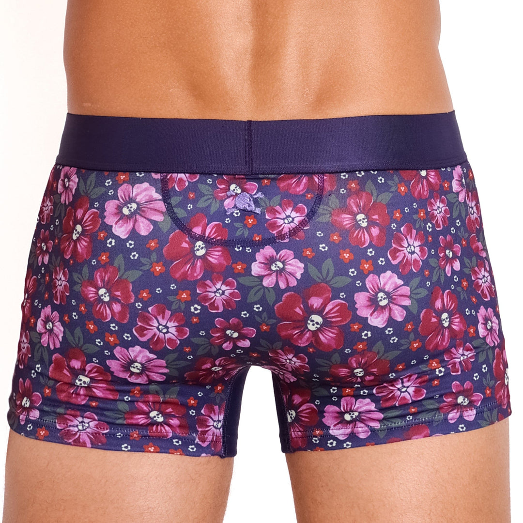 Maroon Floral Trunk