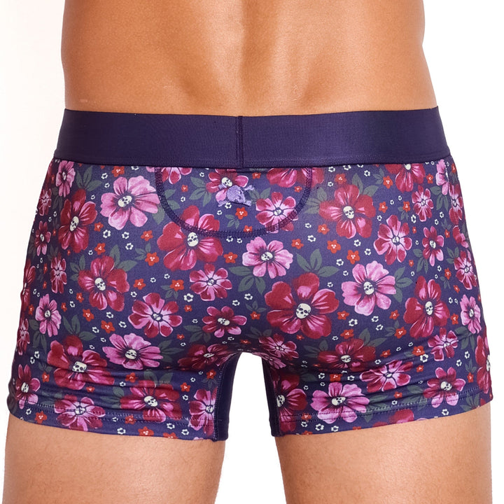 Maroon Floral Trunk