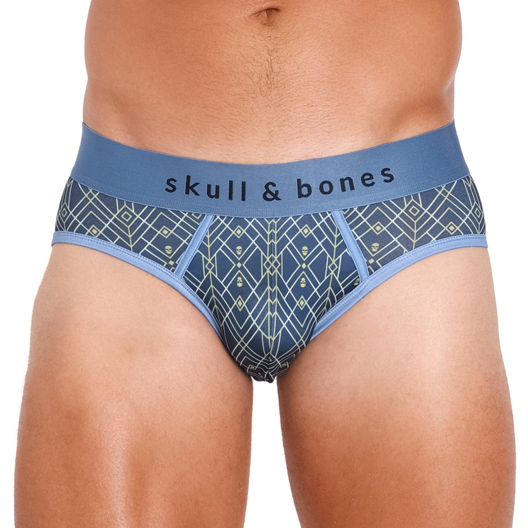 Art Deco Blue Peek-A-Boo