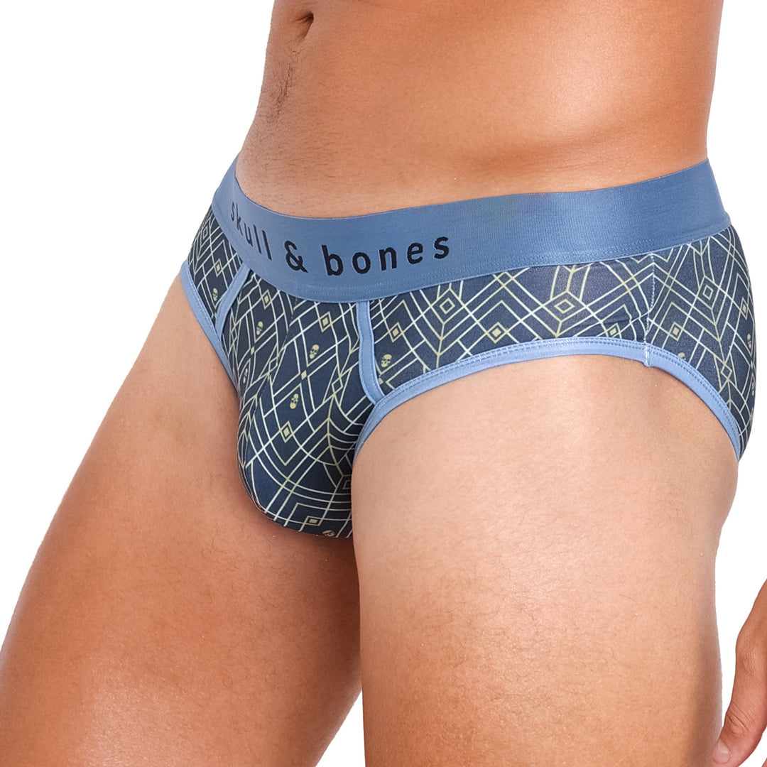 Art Deco Blue Brief