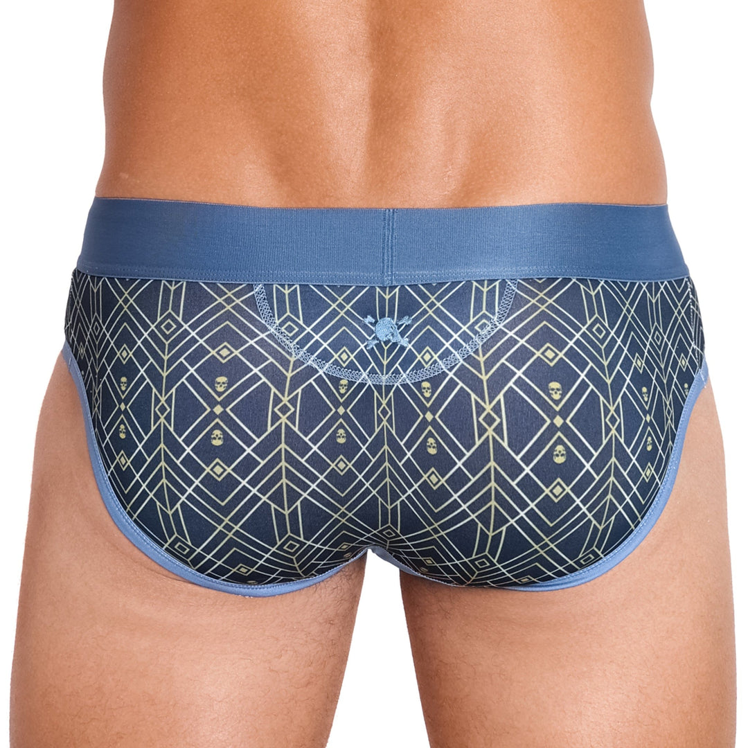 Art Deco Blue Brief