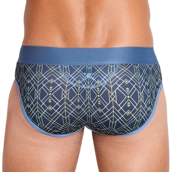 Art Deco Blue Brief