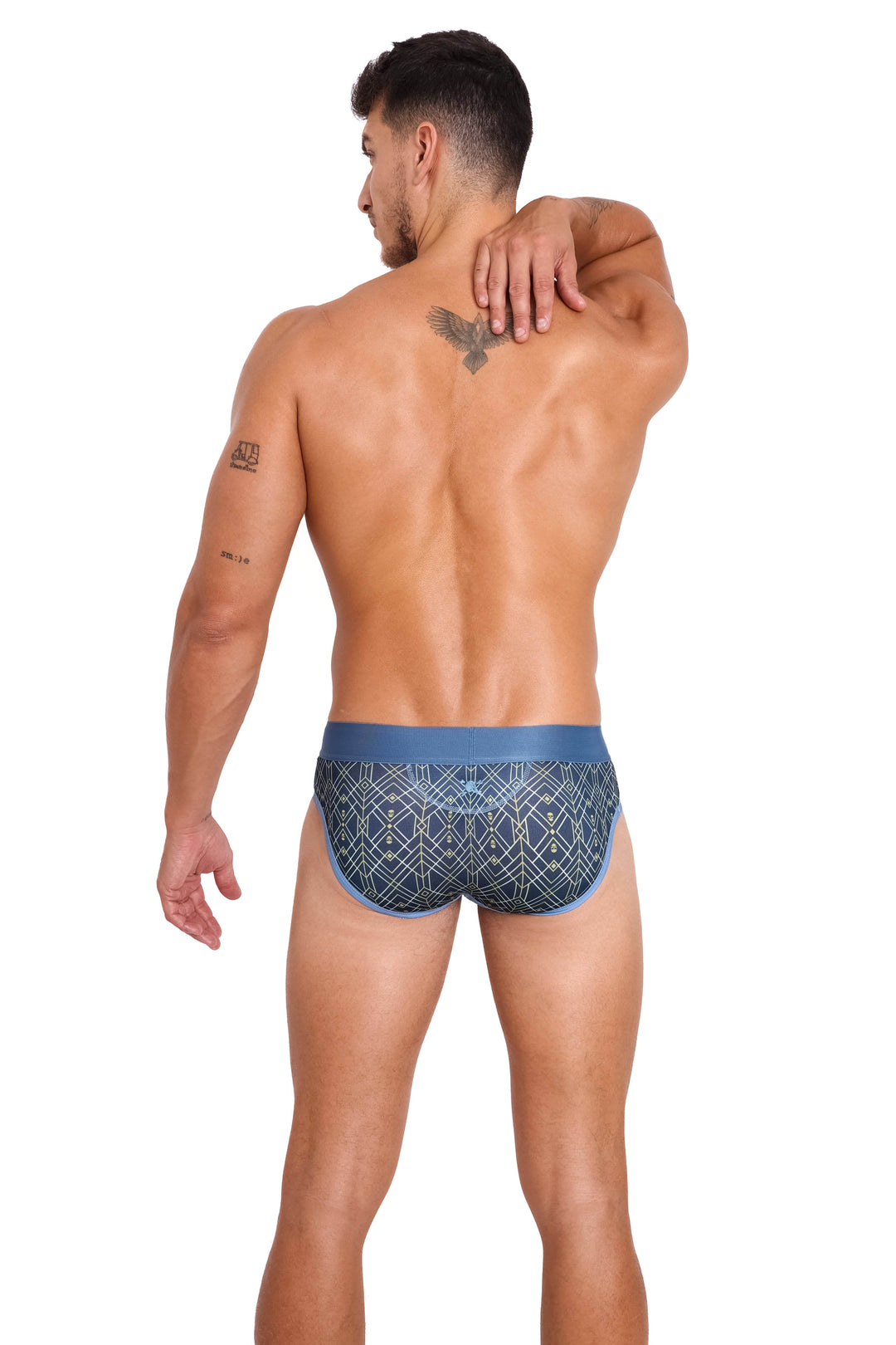 Art Deco Blue Brief
