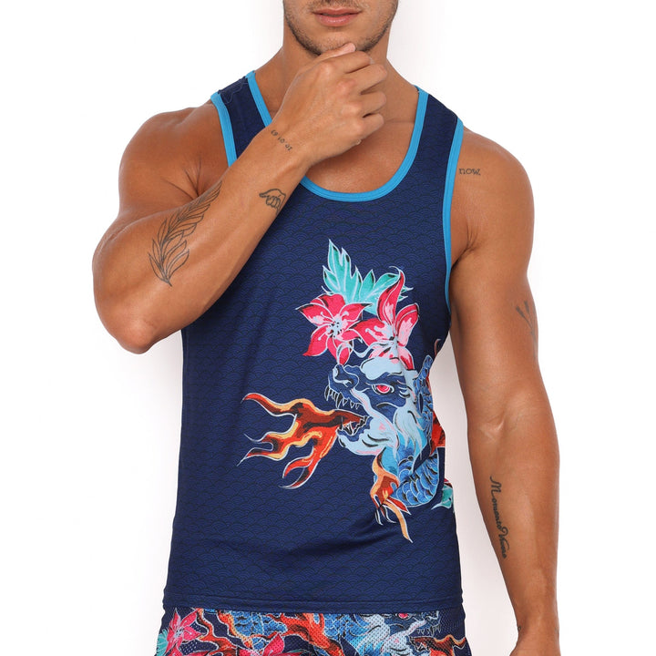 Fire Breathing Dragon Tank Top