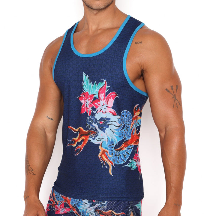 Fire Breathing Dragon Tank Top