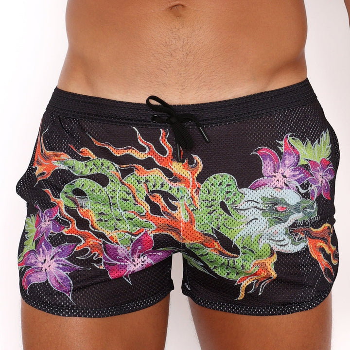 Fire Breathing Dragon Mesh Short