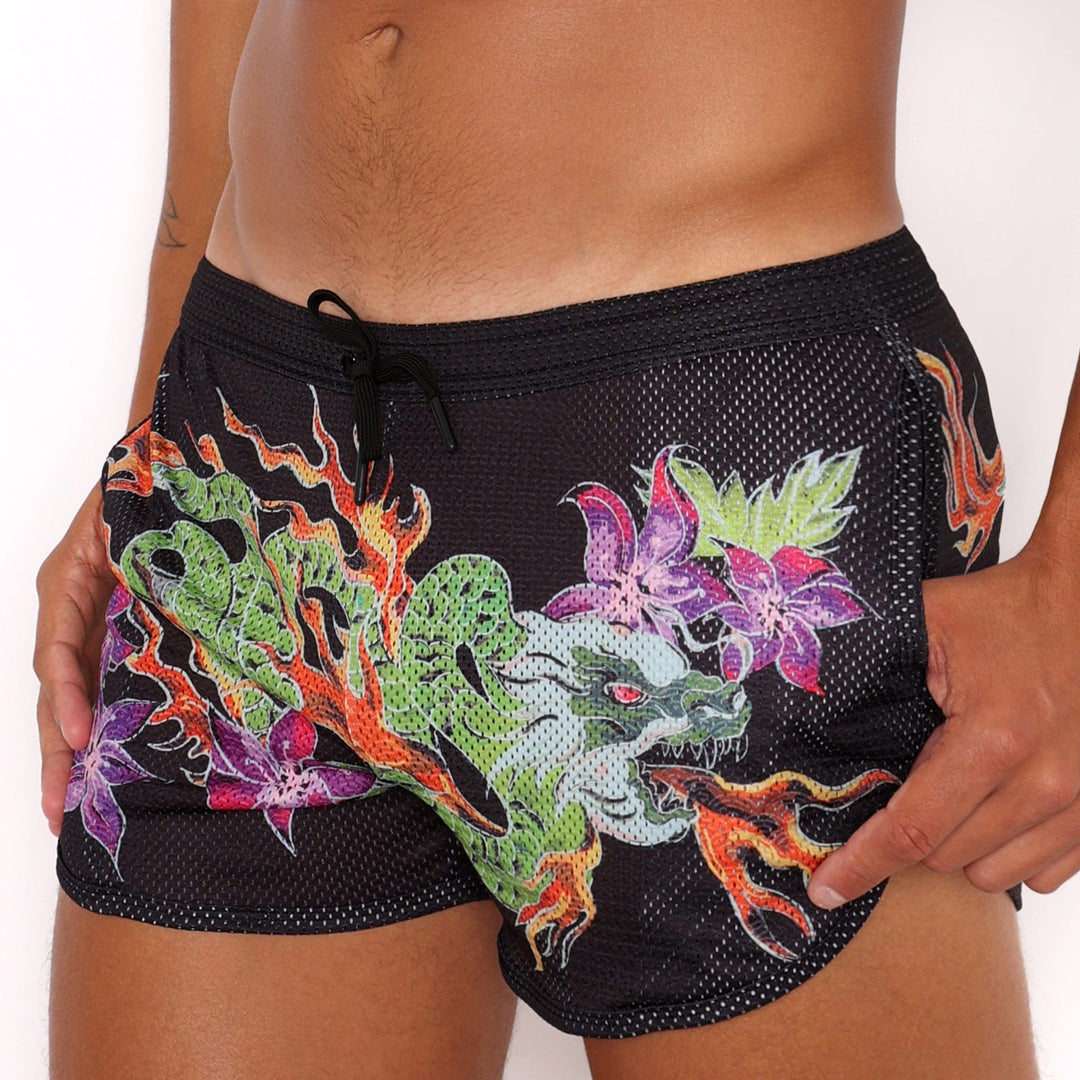 Fire Breathing Dragon Mesh Short