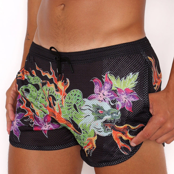 Fire Breathing Dragon Mesh Short