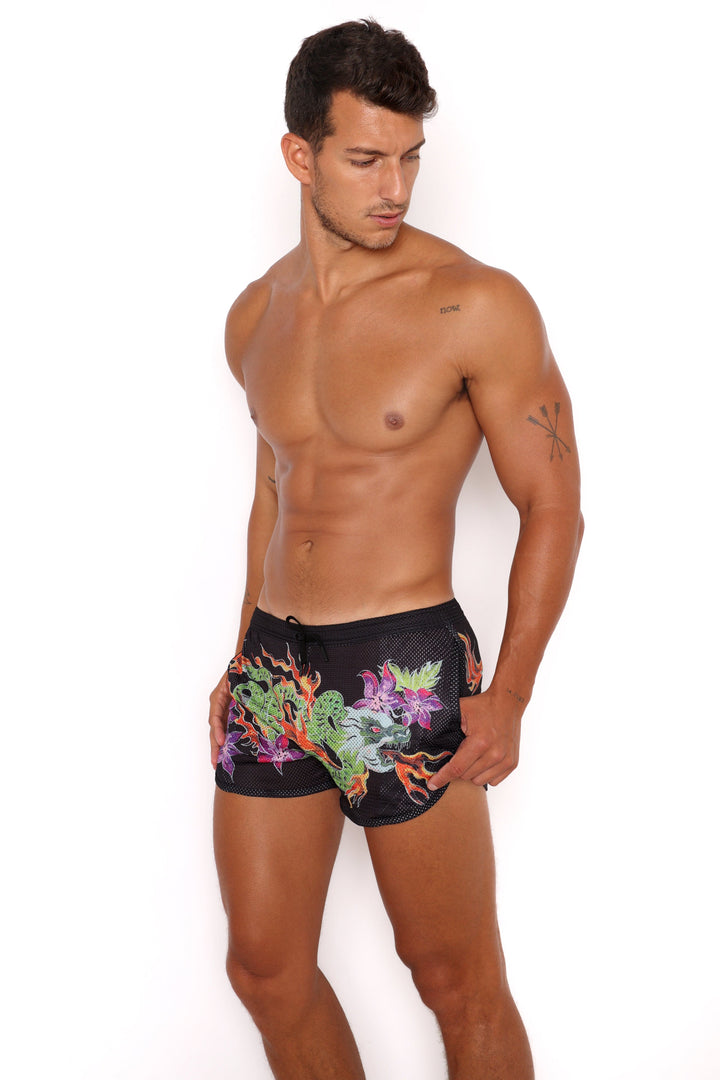 Fire Breathing Dragon Mesh Short