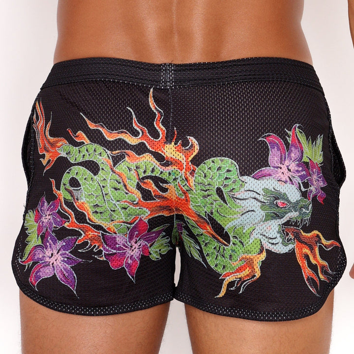 Fire Breathing Dragon Mesh Short