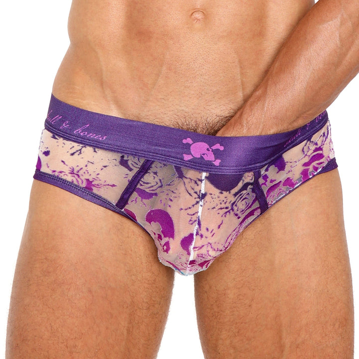 Snake Rose Burnout Ombre Brief