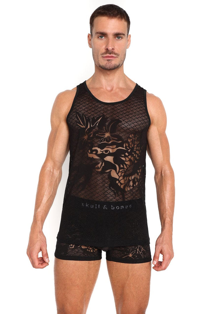 Dragon Burnout Black Tank