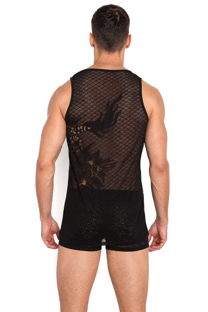 Dragon Burnout Black Tank