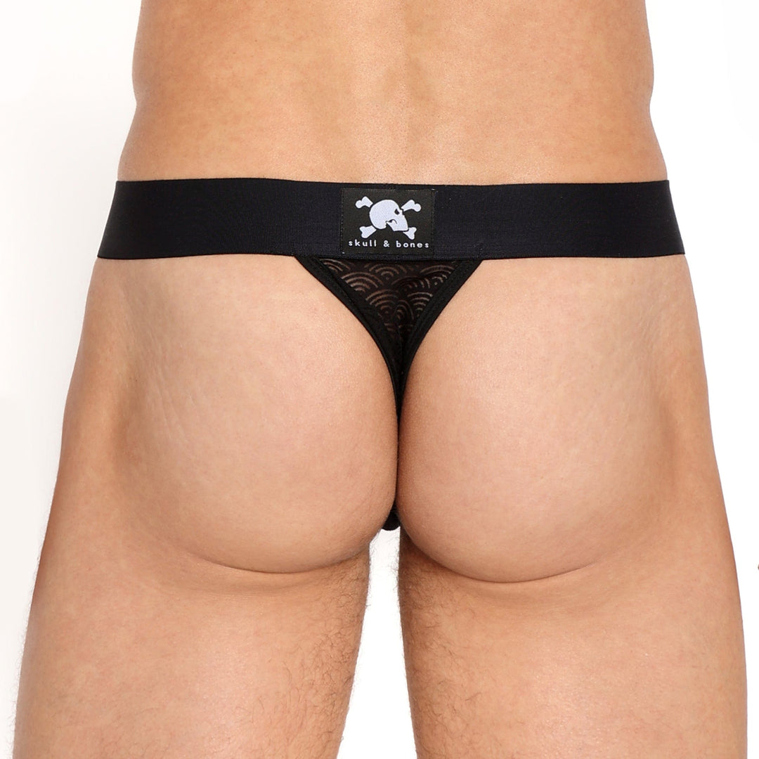 Dragon Burnout Black Thong