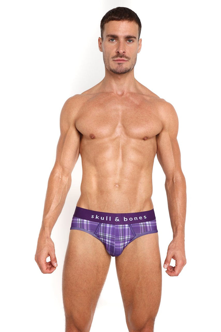 Purple Tartan Plaid Peek-A-Boo