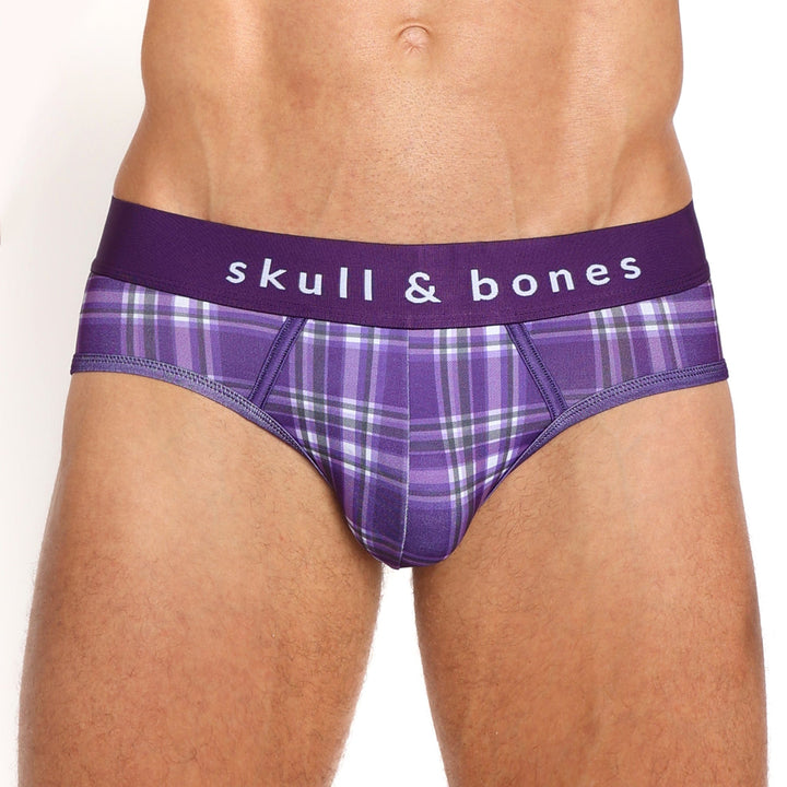 Purple Tartan Plaid Peek-A-Boo