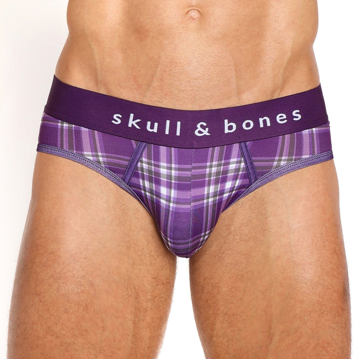 Purple Tartan Plaid Briefs