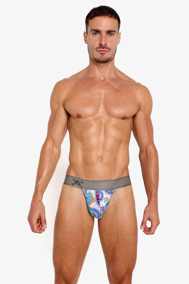 Paisley Skull Multi Thong