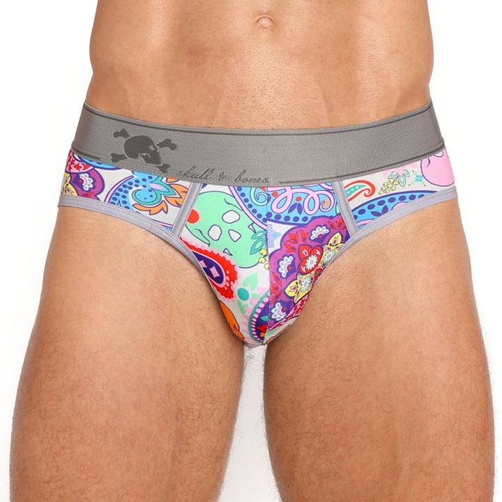 Paisley Skull Multi Peek A Boo