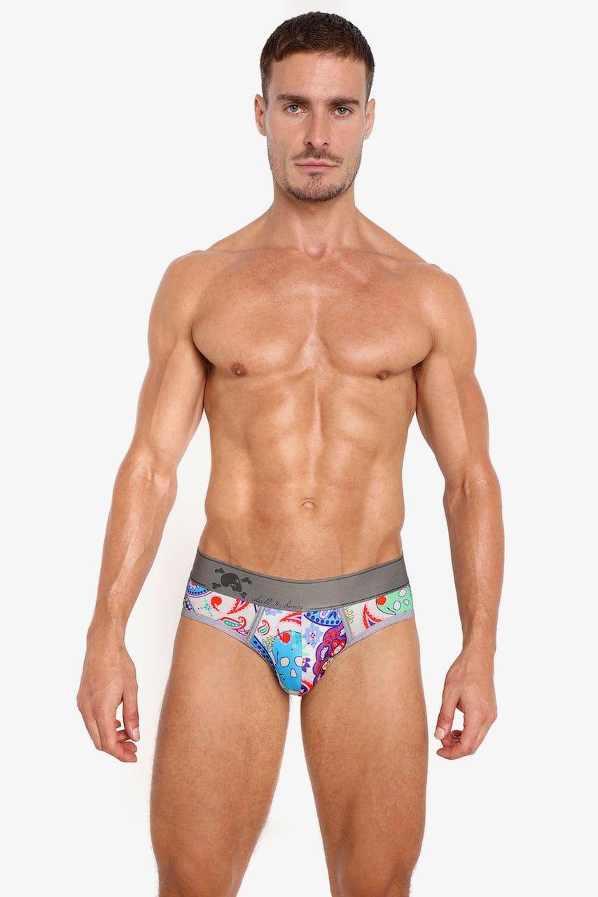 Paisley Skull Multi Brief