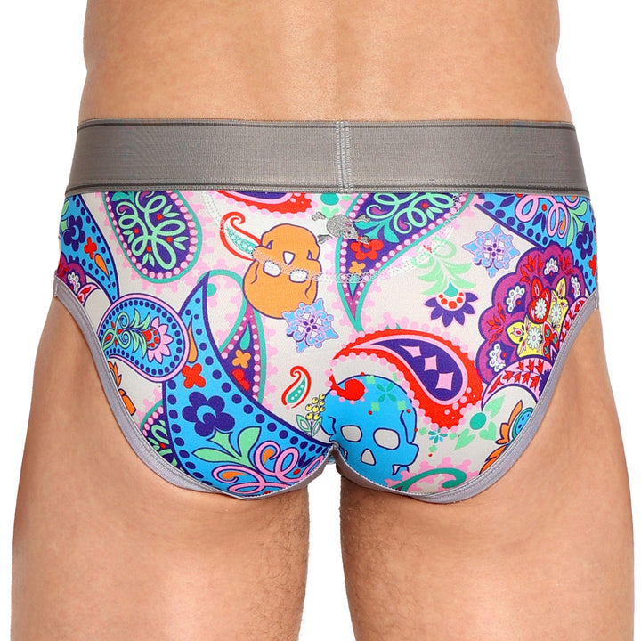 Paisley Skull Multi Brief