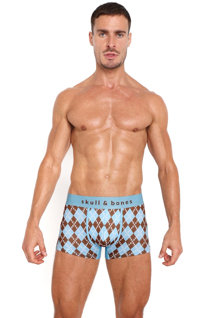 Skull Argyle Trunk