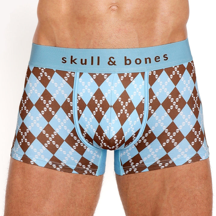 Skull Argyle Trunk