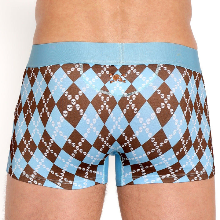 Skull Argyle Trunk