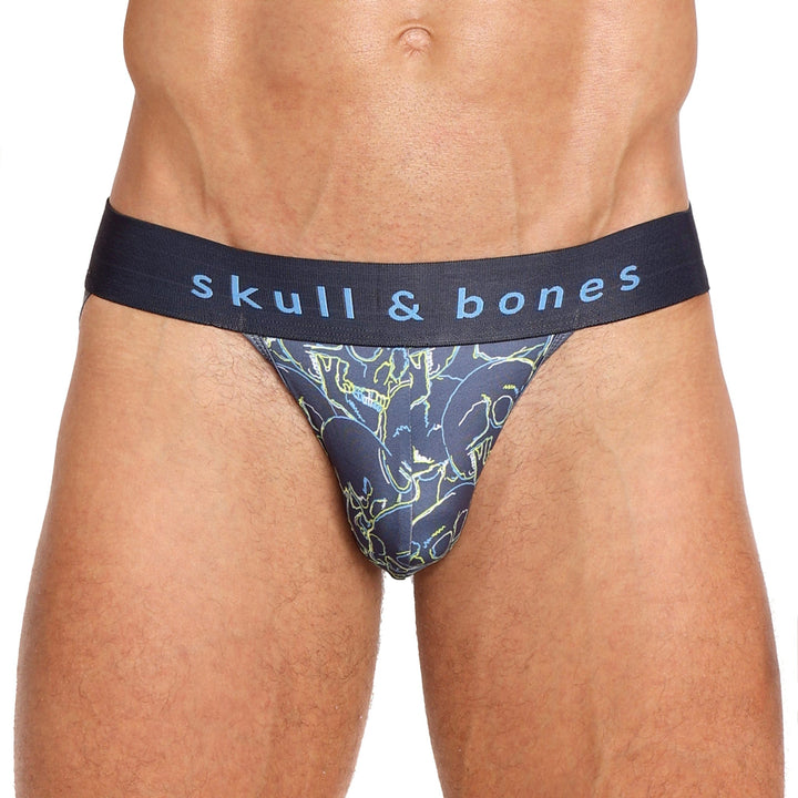 Outline Tossed Skulls Jock