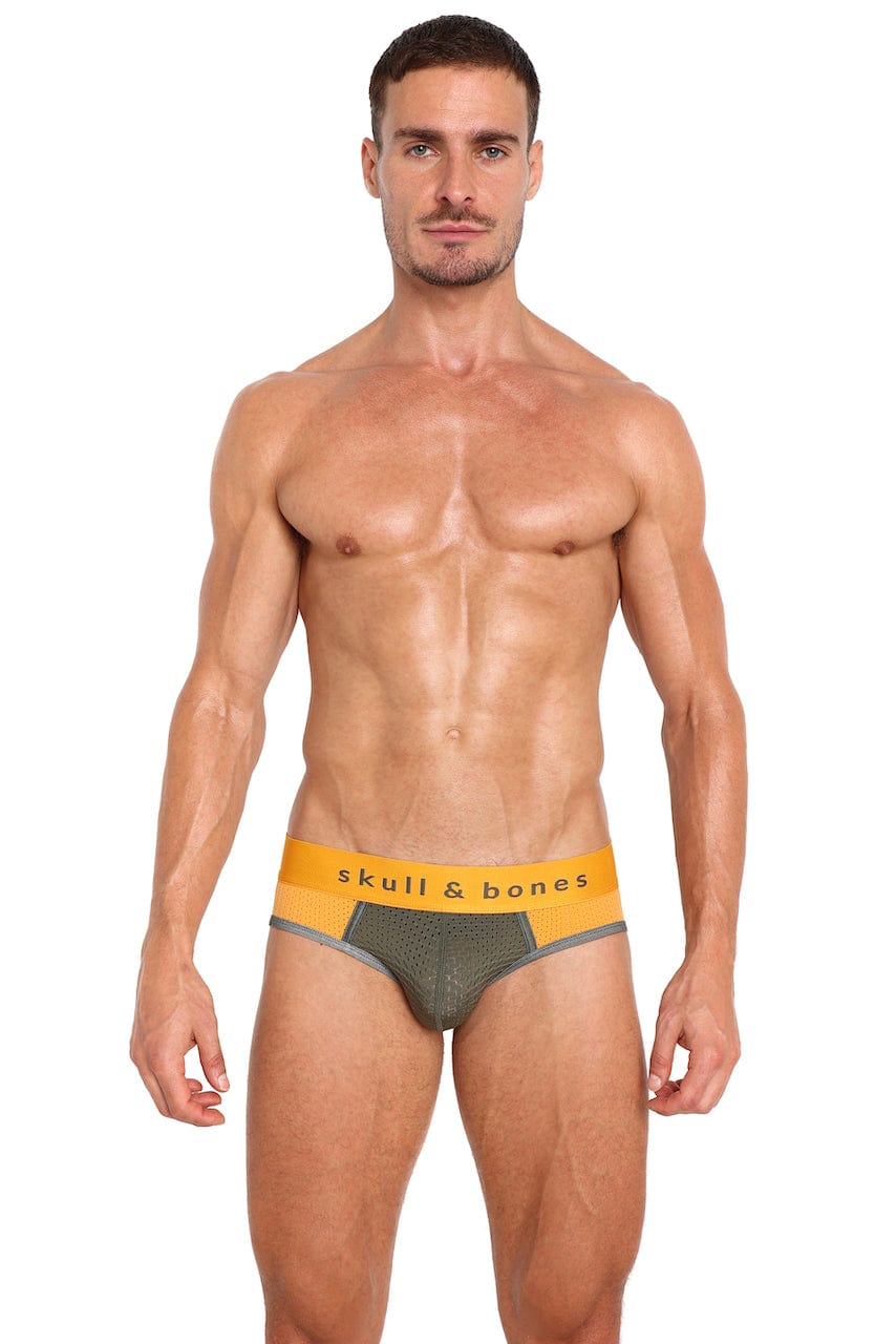 Orange Performance Mesh Brief