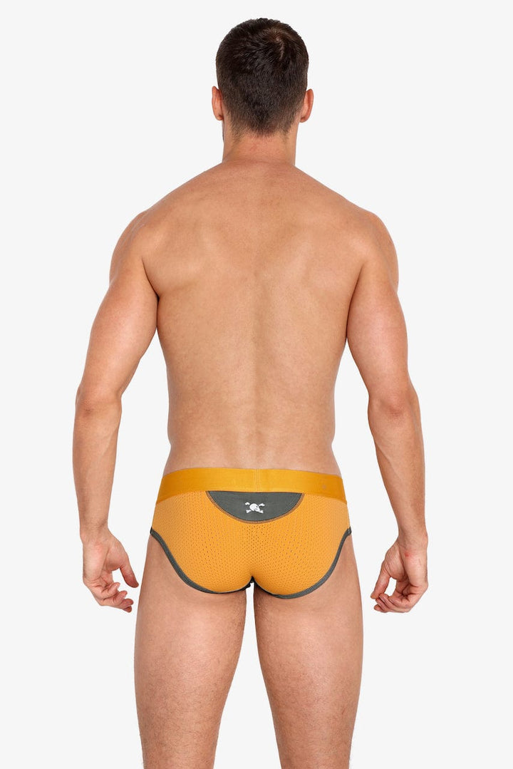 Orange Performance Mesh Brief