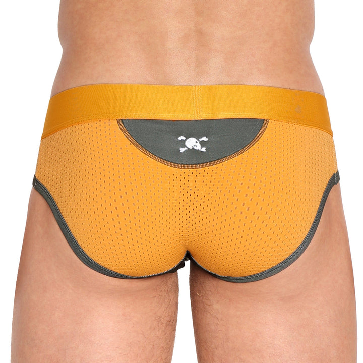 Orange Performance Mesh Brief