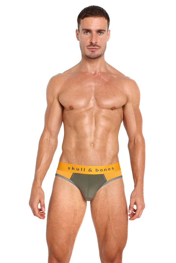 Orange Performance Mesh Peek-A-Boo