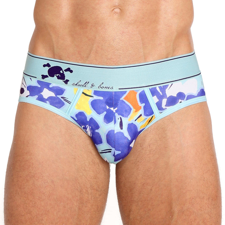 Floral With Skull Brief