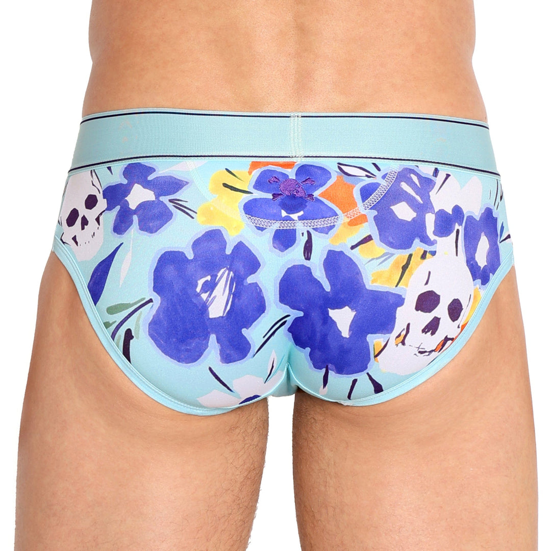 Floral With Skull Brief