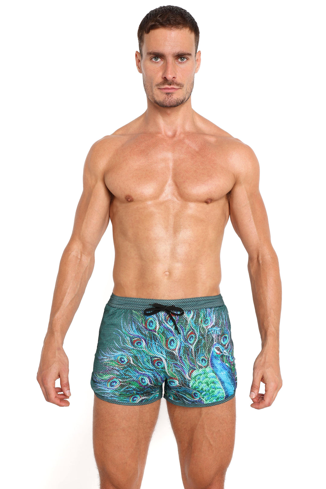 Peacock Mesh Short Green