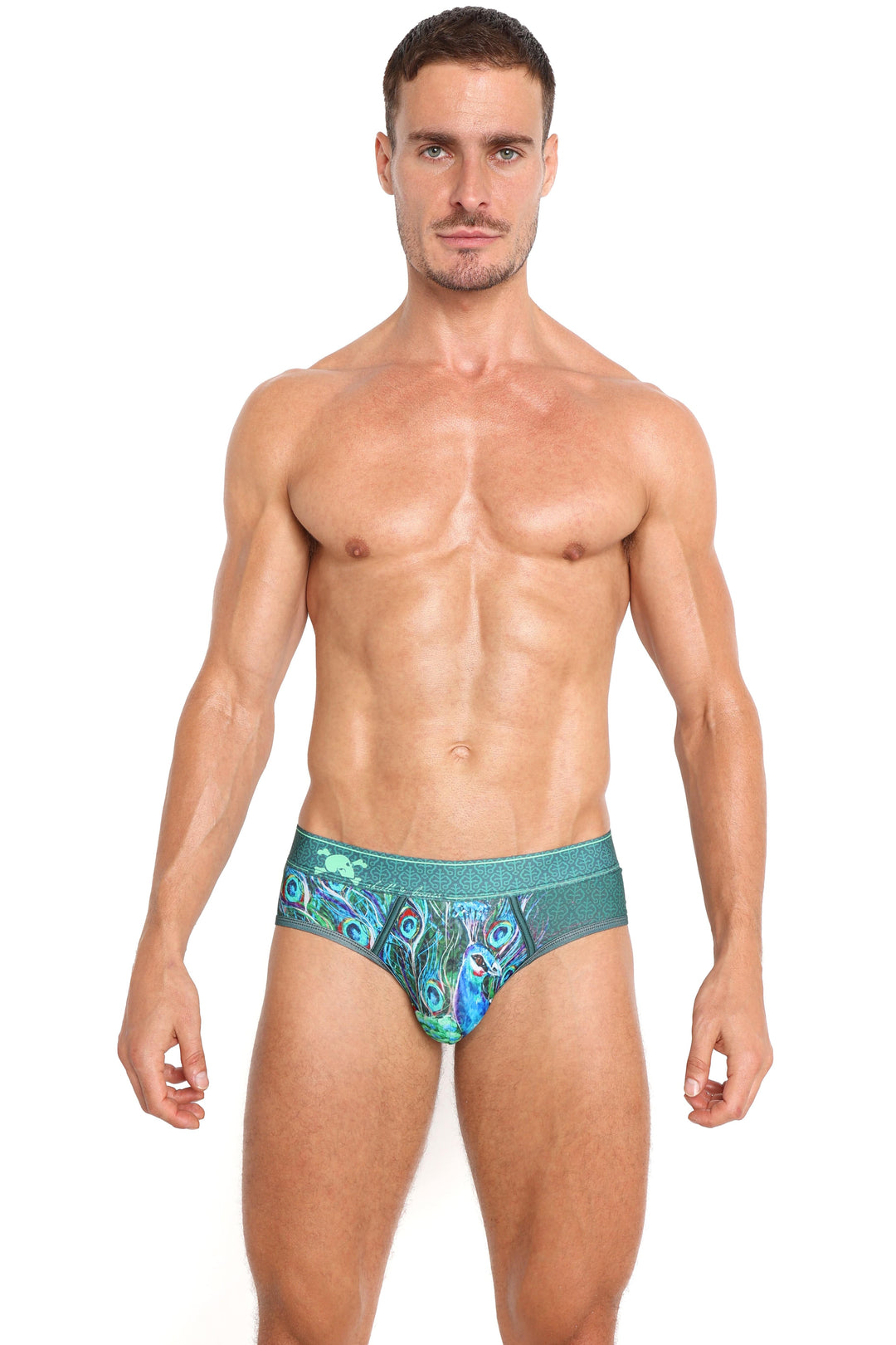 Peacock Brief Green