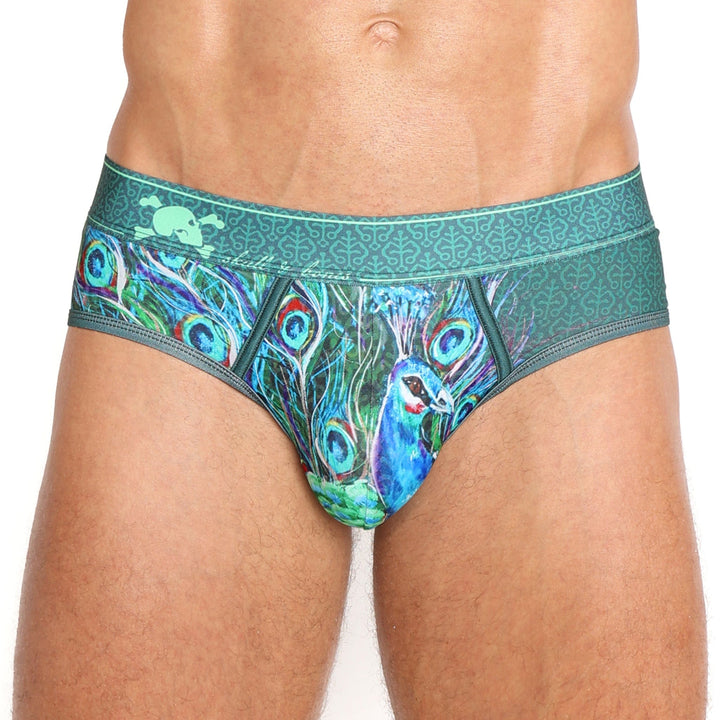 Peacock Brief Green