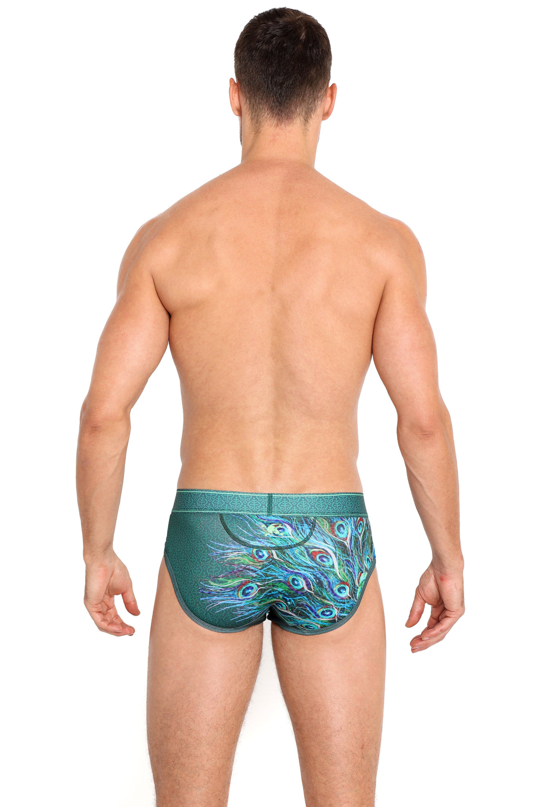 Peacock Brief Green