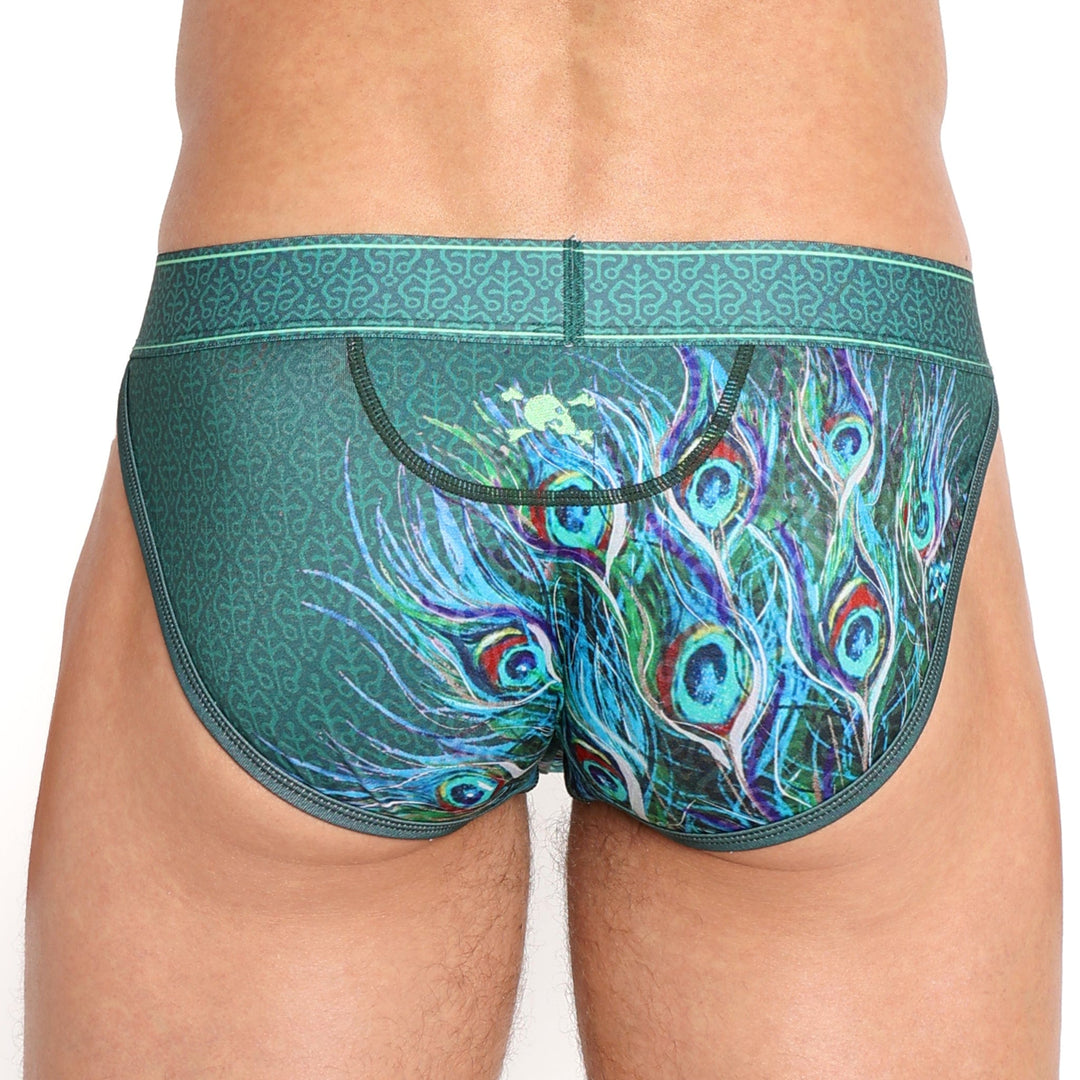 Peacock Brief Green