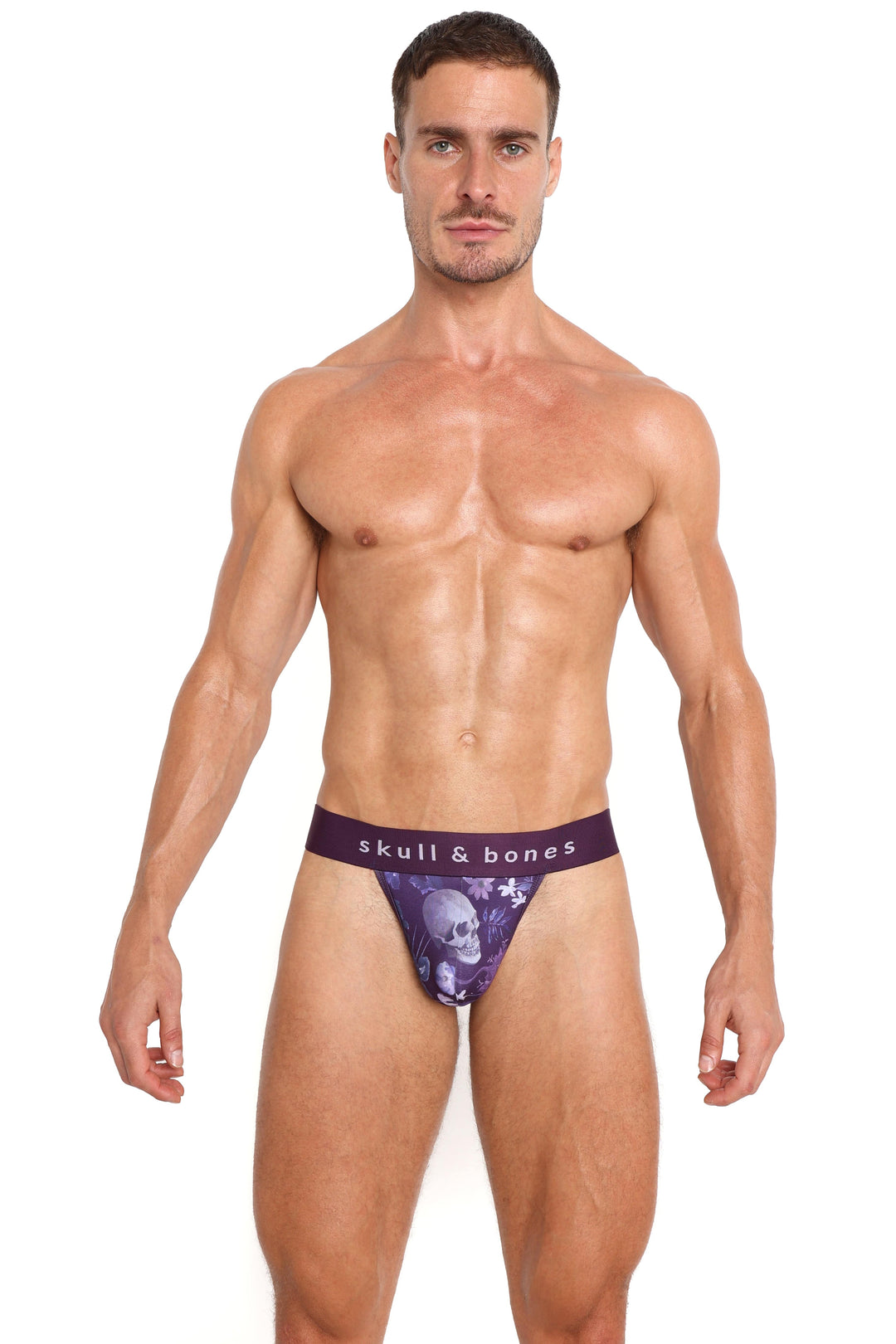 Dutch Floral Thong Purple