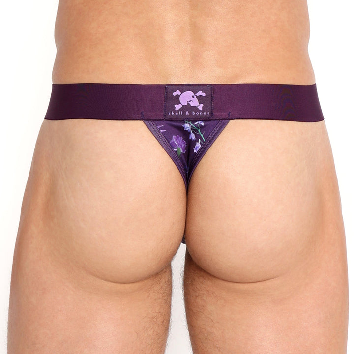 Dutch Floral Thong Purple