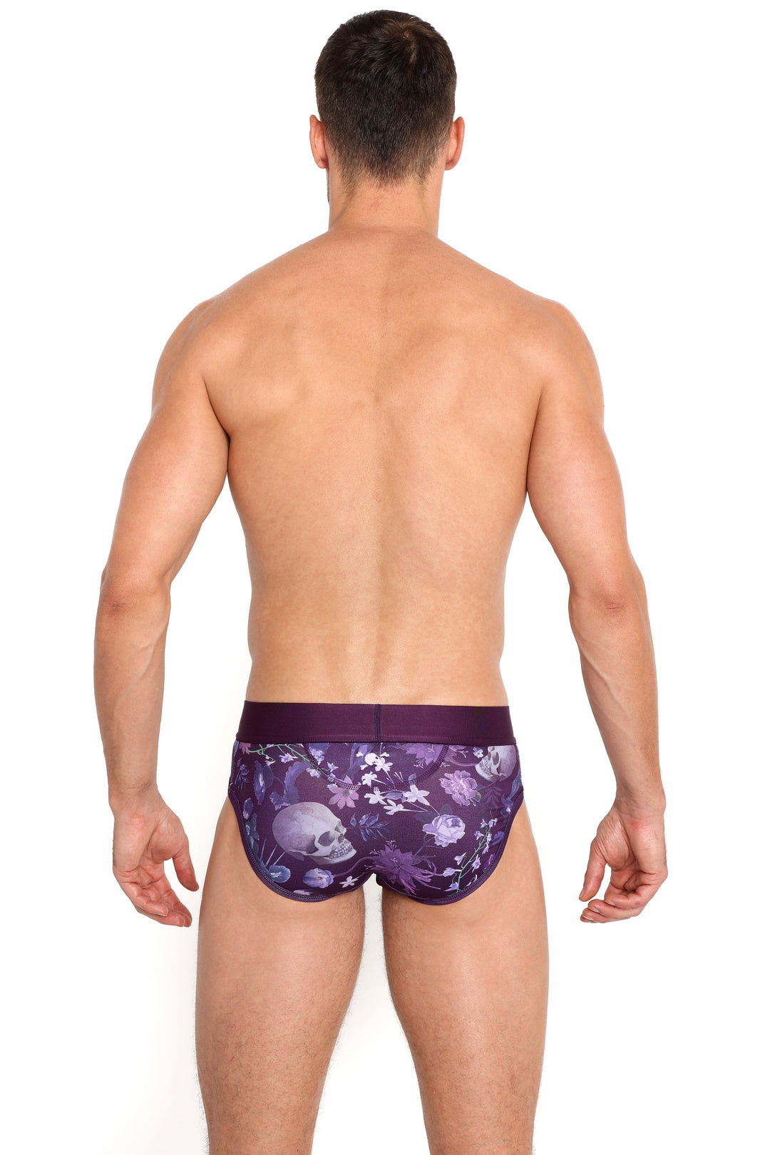 Dutch Floral Brief Purple