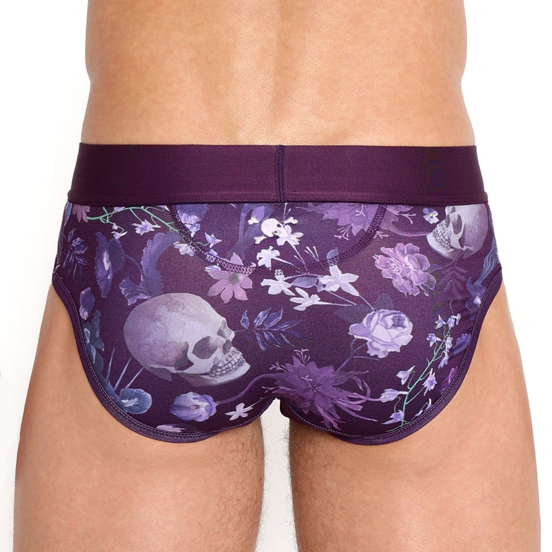 Dutch Floral Brief Purple