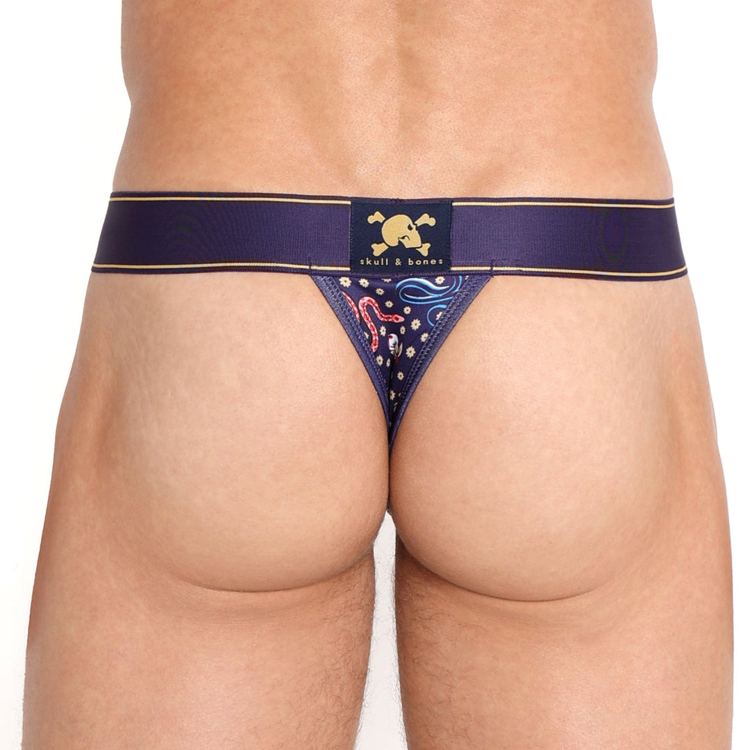 Ditsy Snake Floral Thong