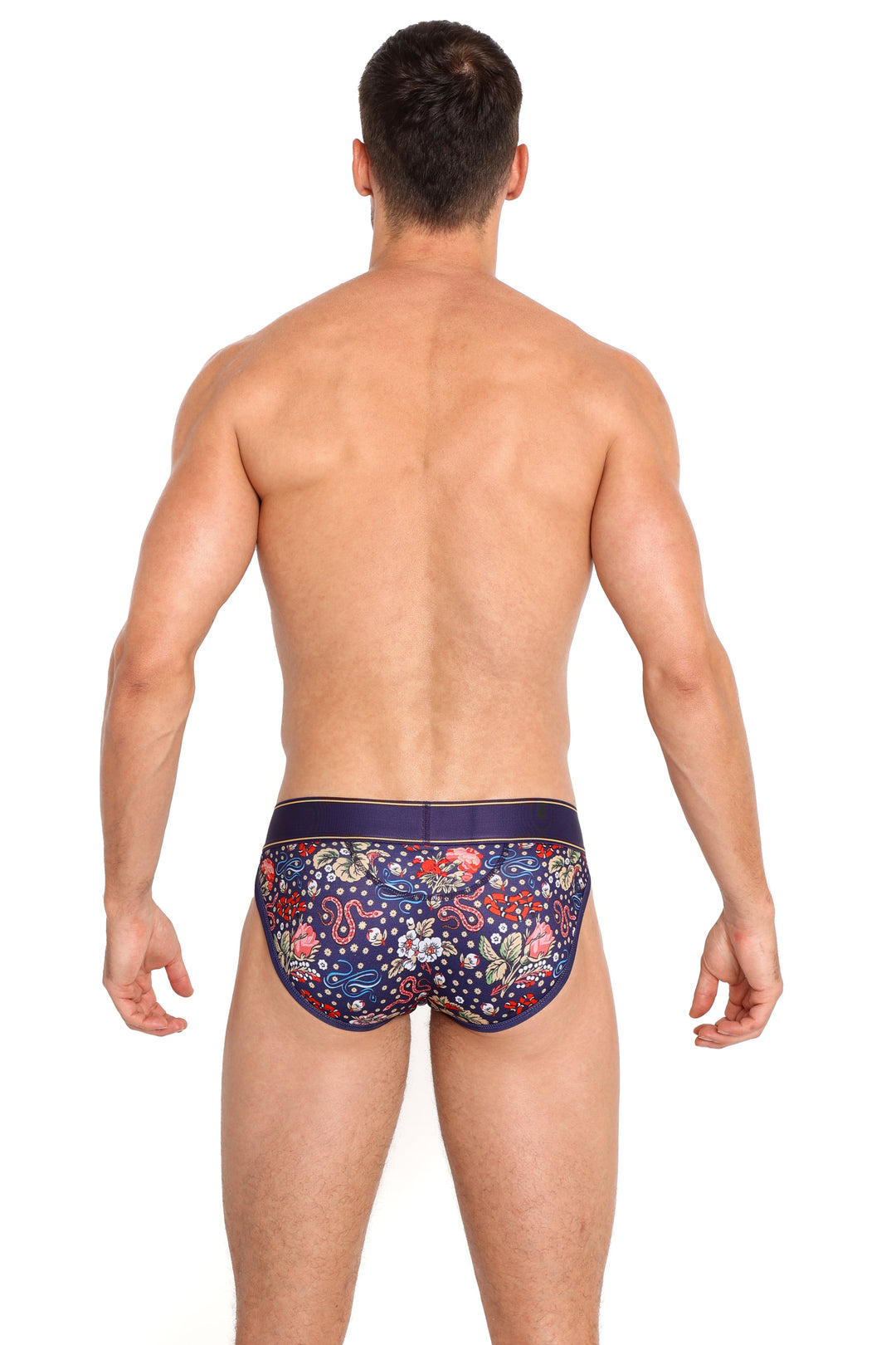 Ditsy Snake Floral Sport Brief