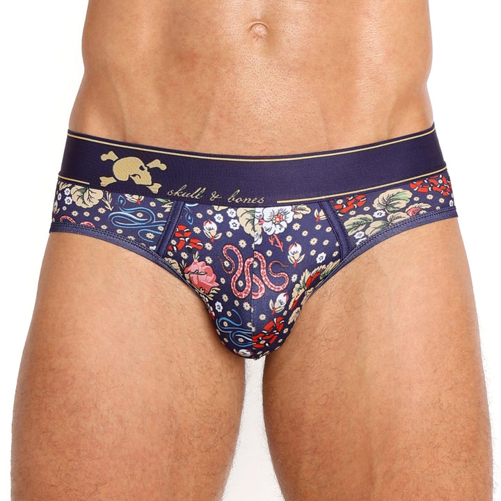 Ditsy Snake Floral Brief