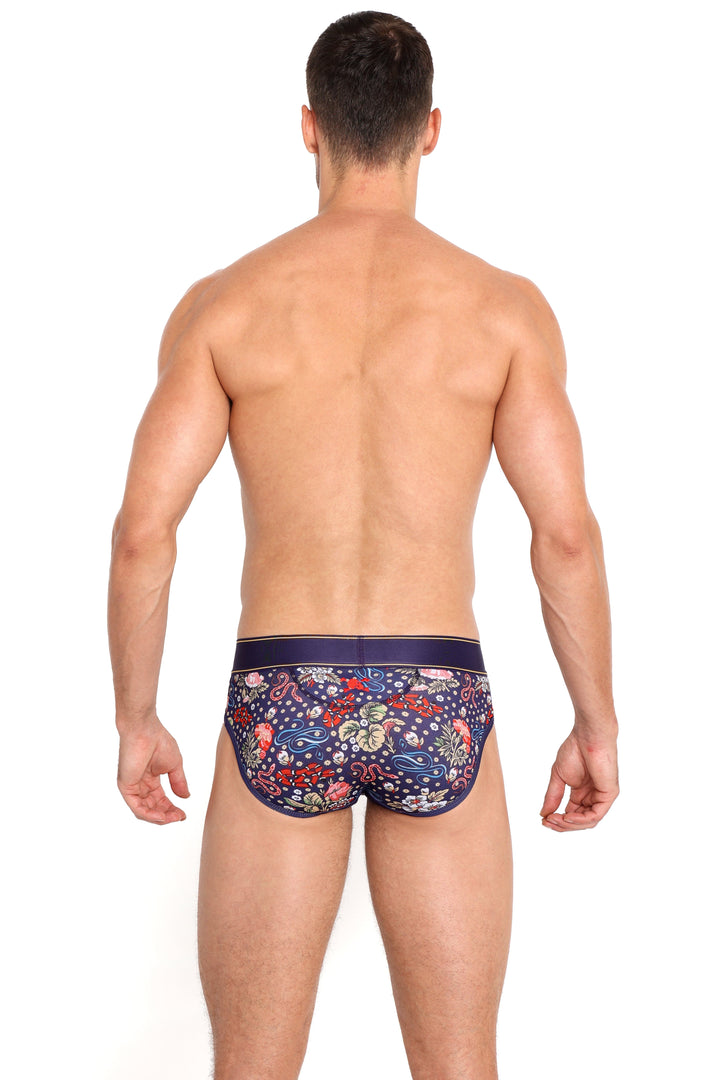 Ditsy Snake Floral Brief