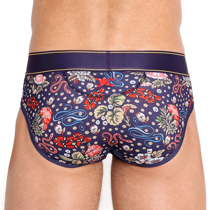 Ditsy Snake Floral Sport Brief