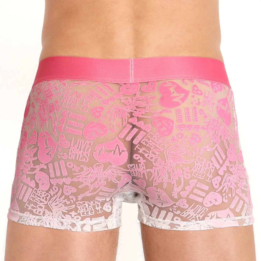 Love Bites Burnout Pink Ombre Trunk